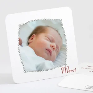 Remerciements naissance Petites poupees*Faire-part Elégant Online