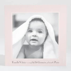 Remerciements naissance Petit dressing*Faire-part Elégant New