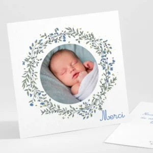 Remerciements naissance Ronde de bonheur*Faire-part Elégant Online