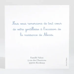 Remerciements naissance Ronde de bonheur*Faire-part Elégant Online