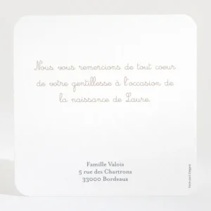 Remerciements naissance Ronde de bonheur*Faire-part Elégant Online