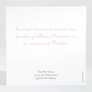 Remerciements naissance Ronde de bonheur*Faire-part Elégant Online