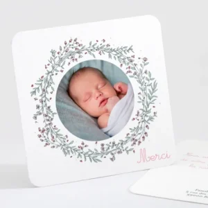 Remerciements naissance Ronde de bonheur*Faire-part Elégant Online