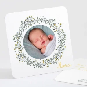 Remerciements naissance Ronde de bonheur*Faire-part Elégant Online