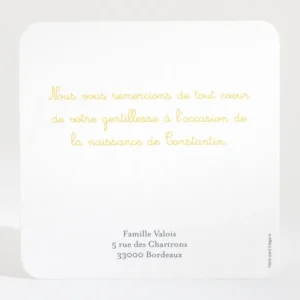 Remerciements naissance Ronde de bonheur*Faire-part Elégant Online