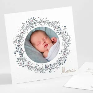 Remerciements naissance Ronde de bonheur*Faire-part Elégant Online