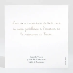 Remerciements naissance Ronde de bonheur*Faire-part Elégant Online