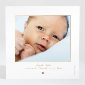 Remerciements naissance Surprise*Faire-part Elégant New