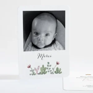 Remerciements naissance Spring baby girl*Faire-part Elégant Outlet