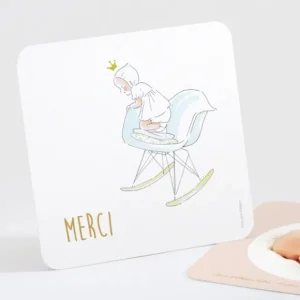 Remerciements naissance Swing*Faire-part Elégant New