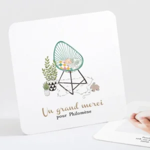 Remerciements naissance Scoubidou*Faire-part Elégant Sale