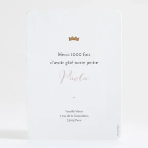 Remerciements naissance Spring baby girl*Faire-part Elégant Outlet