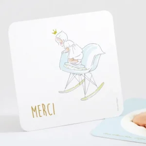 Remerciements naissance Swing*Faire-part Elégant New