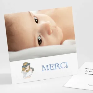 Remerciements naissance Tendre maman*Faire-part Elégant Clearance
