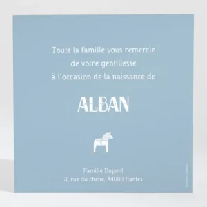 Remerciements naissance Uni*Faire-part Elégant Best