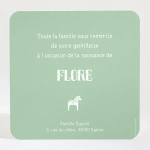 Remerciements naissance Uni*Faire-part Elégant Best