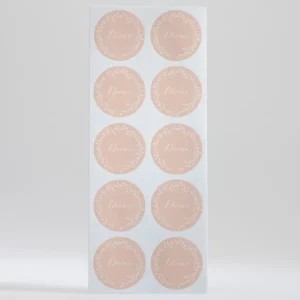 Stickers bapteme Couronne*Faire-part Elégant Best