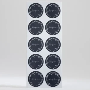Stickers bapteme Couronne*Faire-part Elégant Best