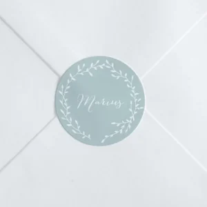 Stickers bapteme Couronne*Faire-part Elégant Best