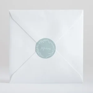 Stickers bapteme Couronne*Faire-part Elégant Best