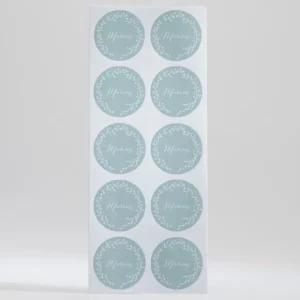 Stickers bapteme Couronne*Faire-part Elégant Best