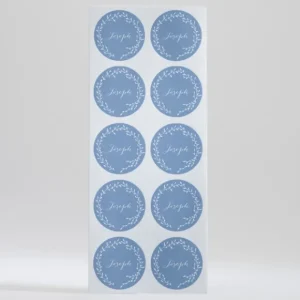 Stickers bapteme Couronne*Faire-part Elégant Best