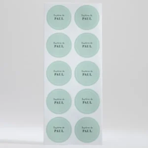 Stickers bapteme Lisere elegant*Faire-part Elégant Sale