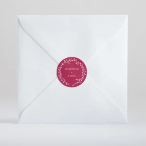 Stickers mariage Couronne*Faire-part Elégant Best