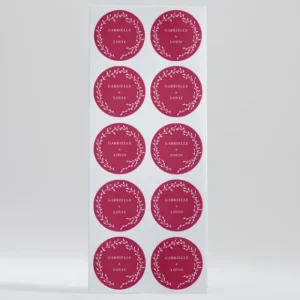 Stickers mariage Couronne*Faire-part Elégant Best