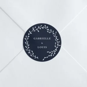 Stickers mariage Couronne*Faire-part Elégant Best