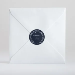 Stickers mariage Couronne*Faire-part Elégant Best