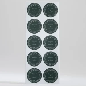 Stickers mariage Couronne Vegetale*Faire-part Elégant Discount