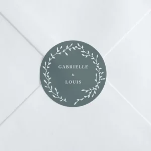 Stickers mariage Couronne*Faire-part Elégant Best