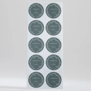 Stickers mariage Couronne*Faire-part Elégant Best
