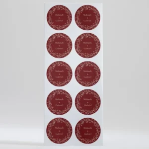 Stickers mariage Couronne Vegetale*Faire-part Elégant Discount