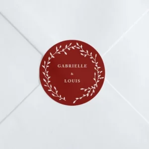 Stickers mariage Couronne*Faire-part Elégant Best
