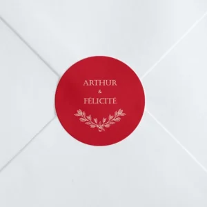 Stickers mariage Elegantes baies*Faire-part Elégant Fashion