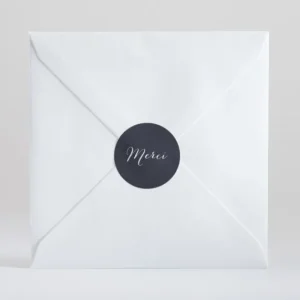 Stickers mariage Merci*Faire-part Elégant Discount