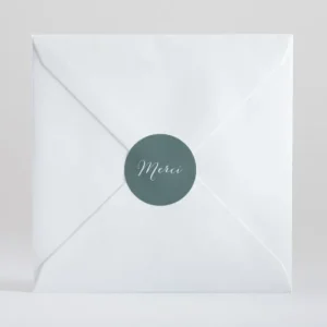 Stickers mariage Merci*Faire-part Elégant Discount