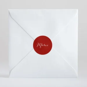 Stickers mariage Merci*Faire-part Elégant Discount