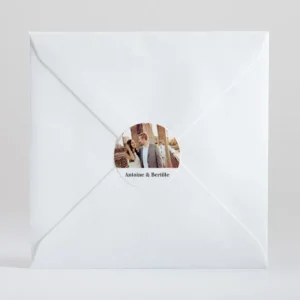 Stickers mariage Portrait*Faire-part Elégant Clearance
