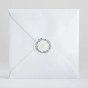 Stickers mariage Ronde Fleurie*Faire-part Elégant Fashion