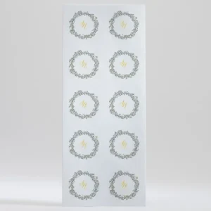 Stickers mariage Ronde Fleurie*Faire-part Elégant Fashion