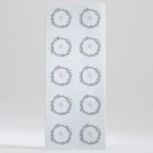 Stickers mariage Ronde Fleurie*Faire-part Elégant Fashion