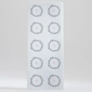 Stickers mariage Ronde Fleurie*Faire-part Elégant Fashion