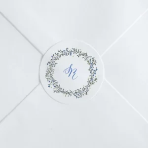 Stickers mariage Ronde Fleurie*Faire-part Elégant Fashion