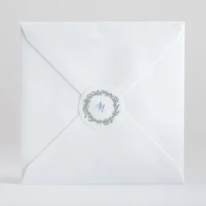 Stickers mariage Ronde Fleurie*Faire-part Elégant Fashion