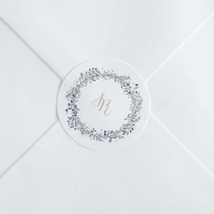 Stickers mariage Ronde Fleurie*Faire-part Elégant Fashion