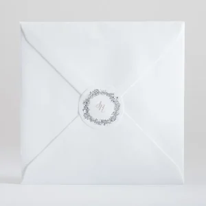 Stickers mariage Ronde Fleurie*Faire-part Elégant Fashion