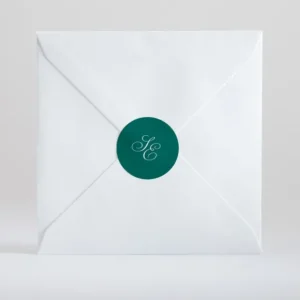 Stickers mariage Traditionnel Monogramme*Faire-part Elégant Online